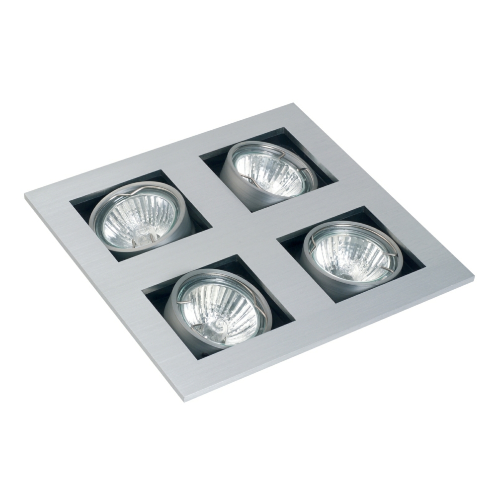 GU10 Studio Tilt Ceiling Spotlight Quad Square
